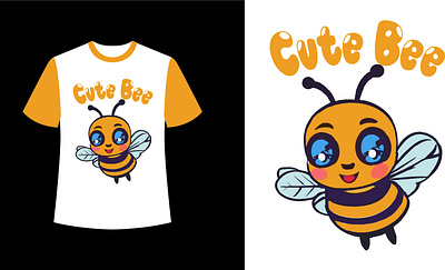 Kids T-shirt Design animals baby bee children custom cute cutebee design flying illustration kids random t shirt