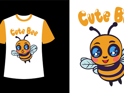 Kids T-shirt Design animals baby bee children custom cute cutebee design flying illustration kids random t shirt