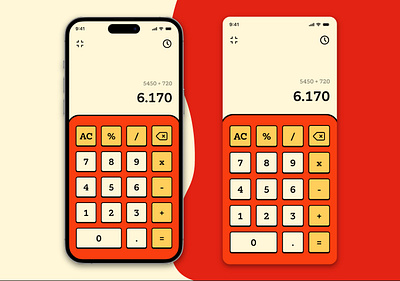 Calculator | Daily UI #004 calculator calculator design consept design daily daily challenge daily ui figma mobile retro ui ui design ui004