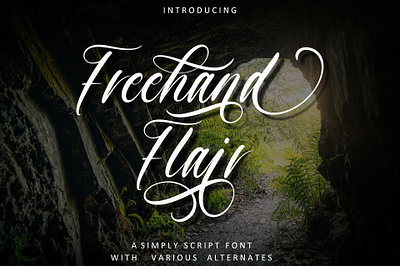 Freehand Flair | Handwritten font best branding design fashion flair font freehand graphic design illustration international logo script ui ux vector wu