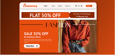 Fashion Website Landing Page branding design e commerce fashion fashion design ui uiux we website design