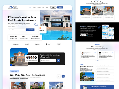 Real Estate Website Design creatie design figma graphic realestate ui us webdesign