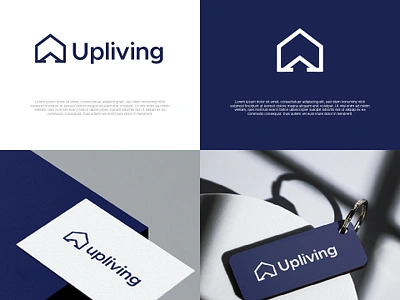 Upliving 3d animation branding home living logo motion graphics ui