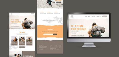 Hiking Blog Website ai website attractive branding ui ux website design