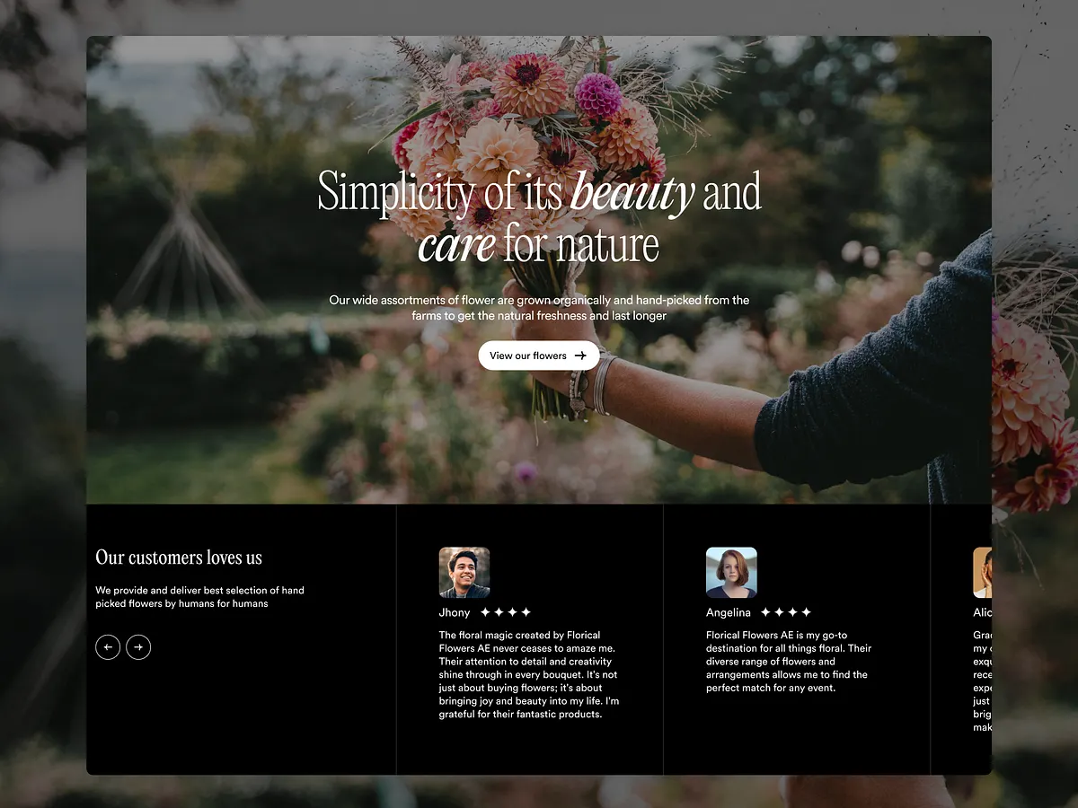 Browse thousands of Flower Ecommerce images for design inspiration ...