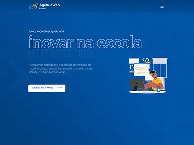 AWE - Agência Web Escolar css dashboard design education frontend html ui ux web