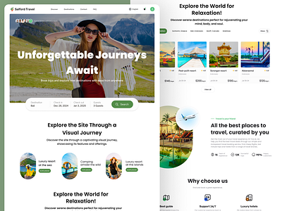 Travelling website design booking flight tours travel landing page design travelling travelling ui web design travelling website trips ui design ux ui design website design