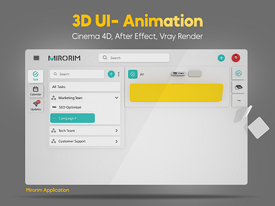 3D UI Animation 3d 3d animation 3d design 3d ui animation motion graphics ui