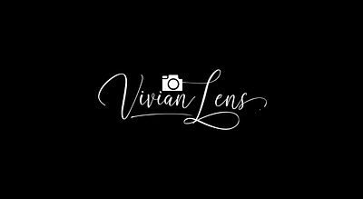 Signature-style animation for Vivian Lens! aftereffects animatedlogo animation branding design graphic design illustration logo logo animation motion graphics signature logo ui vector