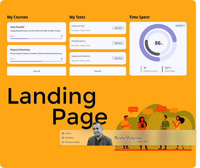 Landing Page design graphic design ui ux