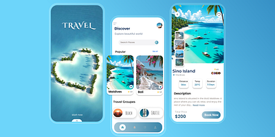 Travel App ui