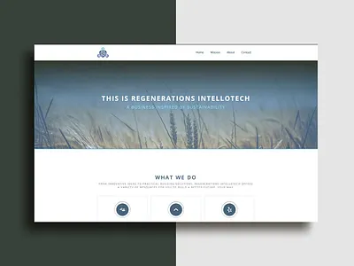Regenerations Intellotech Website branding design graphic design logo ui ux vector web design website design