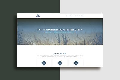 Regenerations Intellotech Website branding design graphic design logo ui ux vector web design website design