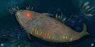 The depth of the sea digital art fine art fish illustration sea