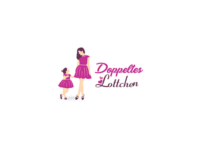 Doppeltes Lottchen Logo Design brand branding design graphic design icon illustration logo logos ui vector