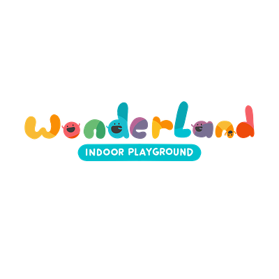 Wonderland - Indoor Playground logo branding cute logo logo