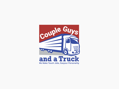 Couple Guys and Truck Logo Design brand branding design graphic design icon illustration logo logos ui vector