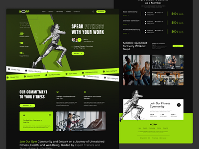 GYM Landing Page branding clean exploration figma tamplate fitness website gym gym landing page gym modern design gym website home page minimal modern design saas saas landing page ui design uiux ux design website design wellness landing page wellness website