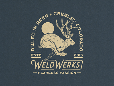 Weldwerks Brewing apparel branding design illustration outdoors screenprint vector vintage
