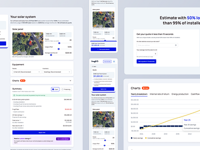 Frugll - Solar panel quote estimation design homepage design landing page mobile design modern design recent design recent shots responsive design solar panel ui ui design uidesign uidesing uiinspiration webdesign website design