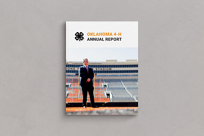 Oklahoma 4-H Annual Report annual report branding design drawing editorial editorial design graphic design illustration illustrations layout layout design magazine magazine design marketing publication publication design report design year end report