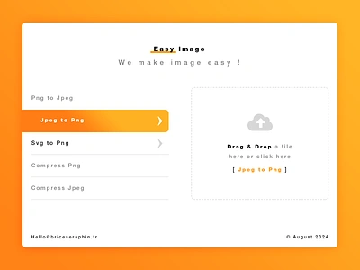 Easy Image brand branding cloud compress design drag and drop graphic design illustrator ai photoshop psd picture png jepg jpg png print designer screenshort senior designer svp to png typo typography ui ui ux designer uix upload easy image