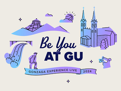 Be You at GU graphic design illustration vector