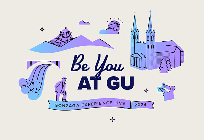 Be You at GU graphic design illustration vector