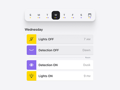 Kuna-SE schedule alpha version android calendar design icon icons ios lights off on pictrogram planning product product design schedule ui ux wednesday week