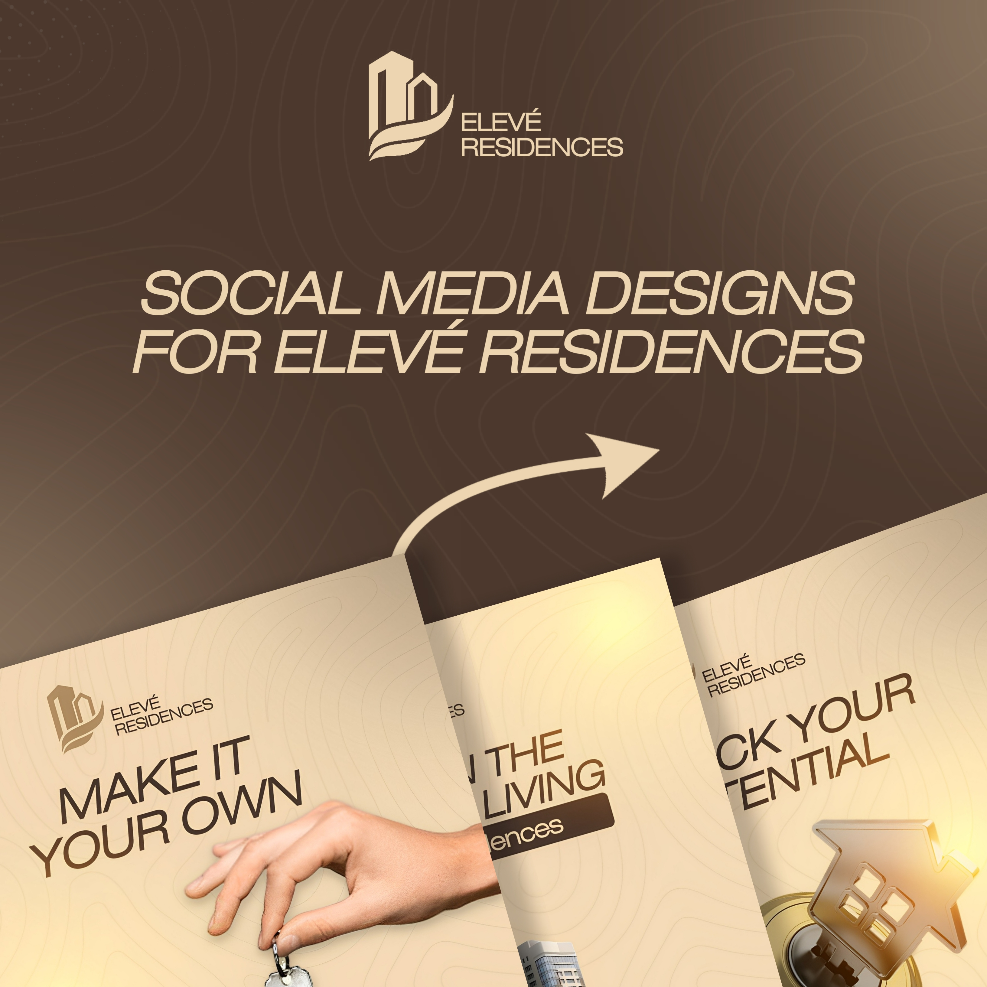 ELEVE RESIDENCES branding designs graphic design real estate real estate designs realtor social media post designs