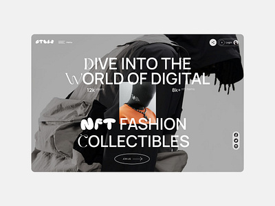 Fashion NFT Collection Landing Page blockchain branding costume defi design fashion graphic design landing page marketplace metaverse multichain nft nft design nft landing page nft project nft webdesign sui top agency ui ux