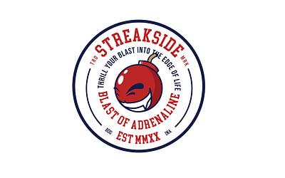 Initiative Project: Streakside Badge badge baseball baseball bagde branding graphic design layout logo logo badge merchendise typography