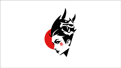 Oni girl character girl japan japanese mask oni