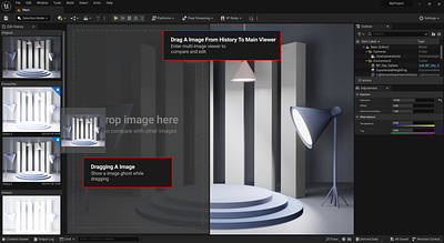 Unreal Engine feature: edit history ui unreal engine 5 ux