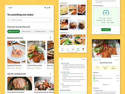 Savorywist - Recipe App app design app ui clean design cook app cooking cooking app culinary design daily food food app food lovers meal mobile mobile ui recipe recipe app recipes ui design uiux visual design