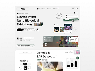 ATIC - Biological Web Platform biological biology branding clean consultant dashboard design homepage landing page modern motion platform science scientist technology ui uidesign ux web platform website