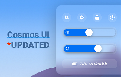 Cosmos UI // A Quick Update cosmos ui design graphic design graphical user interface gui k10398 tetraos the tetra foundation ui