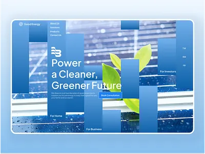 Nature Protection Landing Page clear climate climate change design eco friendly ecology environment green green energy green future greenery modern design nature nature pollution product protection recycling technology ui ux