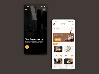 Coffee Shop Mobile App | UI UX Design animation app application beans branding cafe coffee design figma free ideas mobile prototype shop talabat ui ux videos