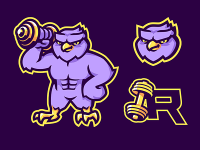[ SELL ] Owl badge branding design emblem esport esports gaming graphic design illustration logo r sport sports team ui