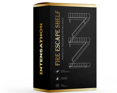 Fire escape shelf packaging design box packaging fire escape box design fire escape shelf label and packaging design luxury packaging design