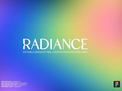 Radiance - Gradient Wallpapers Backgrounds Pack advertising background branding colorful design desktop wallpaper download figma gradient gradient background high resolution instagram instagram story marketing mobile wallpaper pinterest post promotion social media templates wallpaper