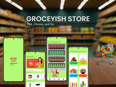 Groceyish store app grocery mobile app trolley ui ui ux ux