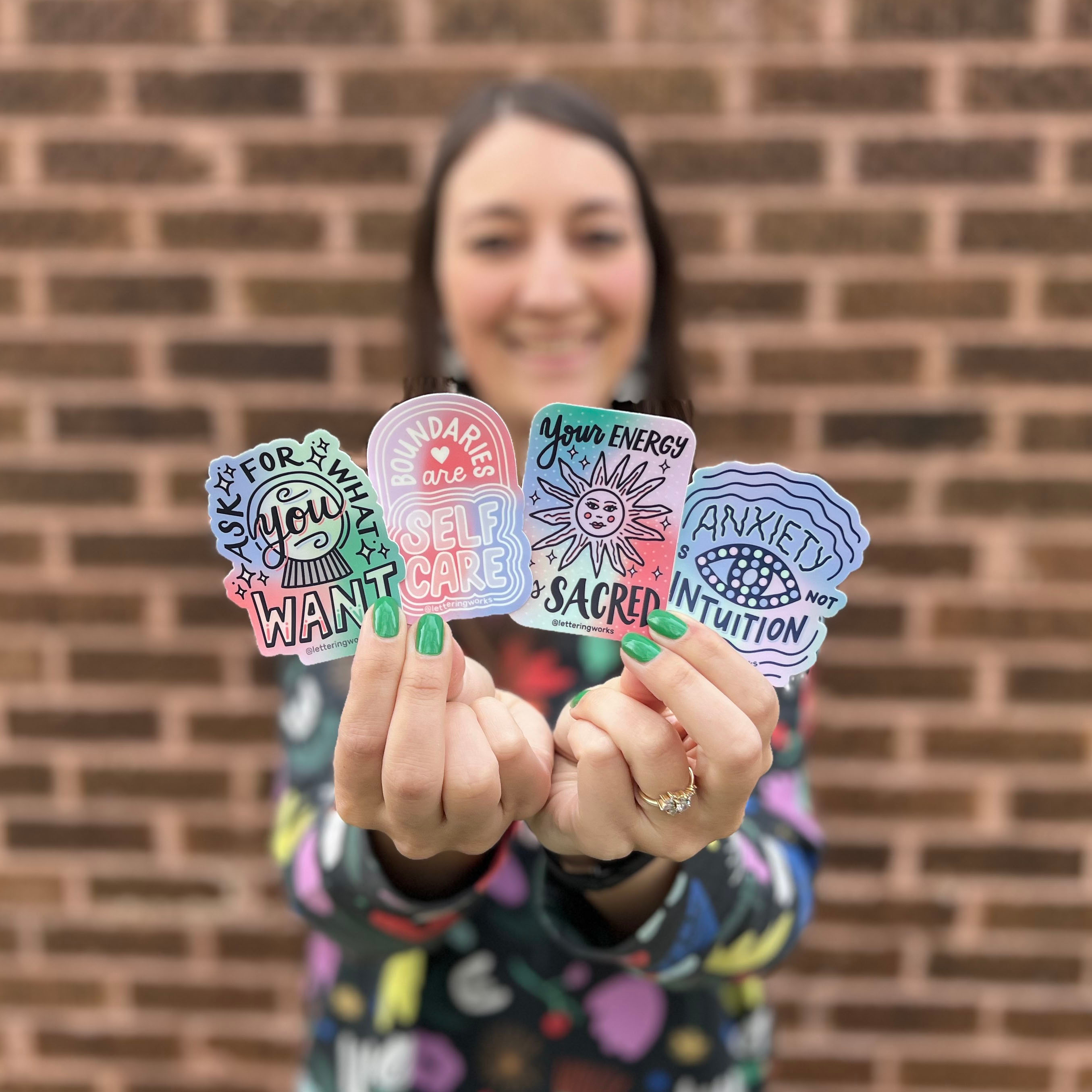 Digital Wellness Stickers branding chicago collaboration design die cut stickers digital wellness graphic design hand drawn hand lettered design hand lettering illustration ipad illustration ipad lettering lettering merchandise off the grid podcast sticker design stickers wellness