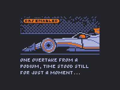 Formula 1 Video Game Cutscene f1 formula 1 racing typography