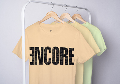 Bold Encore: Vintage Vibes Tee adobe illustrator bangladeshi bold classic comfortable fashion minimalist music band stylish t shirt design textured trendy typography vintage