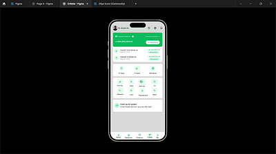 App Design (Mobile Bank App) app design app redesign figma mobile app ui uiux uiux design ux web design