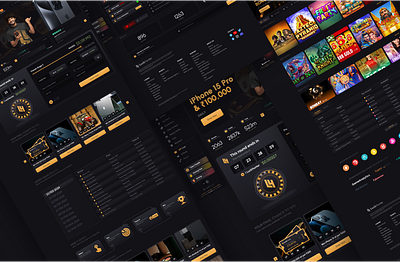 Crypto Website Homepage black theme branding business casino coin game crypto crypto casino website design figma homepage landing page logo marketing trade trading ui uiux user experience user interface ux