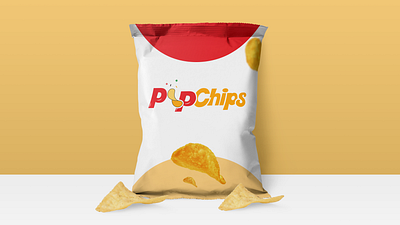 Logo Design - PopChips 3d animation brand book brand guidelines branding chips logo design chips packaging design system graphic design illustration logo logo branding logo design logo designer logo work minimal logo motion graphics packaging ui vector