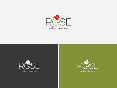 Rose Valley Charm - Floral Industry Logo Design design portfolio logo
